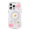 İphone 15 Pro Max Flower Magsafe Kapak - Pembe