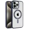 İphone 15 Pro Max Kılıf Kronos Magsafe Kapak - Lacivert