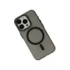 İphone 15 Pro Max Kılıf Lodos Magneticsafe Mat Kapak - Siyah