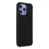 İphone 15 Pro Max Kılıf Nano İçi Kadife Silikon - Siyah
