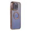 İphone 15 Pro Max Kılıf Slot Silikon - Rose Gold