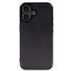İphone 16 Kılıf Auto Focus Karbon Kapak - Siyah