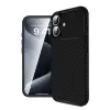 İphone 16 Plus Kılıf Auto Focus Karbon Kapak - Siyah