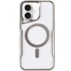 İphone 16 Plus Kılıf Boyi Magsafe Silikon Kapak - Gümüş