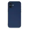 İphone 16 Plus Kılıf Nano İçi Kadife Silikon - Lacivert
