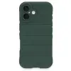 İphone 16 Plus Kılıf Optimum Silikon - Koyu Yeşil