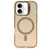 İphone 16 Plus Kılıf Primera Magsafe Standlı Kapak - Gold
