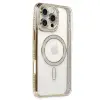 İphone 16 Pro Kılıf Joke Simli Magneticsafe Kılıf - Gold