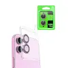 İphone 16 Raze Metal Kamera Lens - Pembe