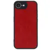 İphone 16e Kılıf Aras Deri Kapak - Kırmızı