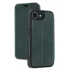 İphone 16e Kılıf Flip Cover - Koyu Yeşil