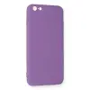 İphone 6 Plus Kılıf Nano İçi Kadife Silikon - Mor