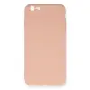 İphone 6 Plus Kılıf Nano İçi Kadife Silikon - Pudra