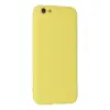 İphone 6 Plus Kılıf Nano İçi Kadife Silikon - Sarı