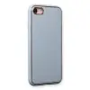 İphone 7 Kılıf Coco Deri Silikon Kapak - Açık Mavi