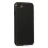 İphone 7 Kılıf Coco Deri Silikon Kapak - Siyah