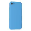 İphone 7 Kılıf Nano İçi Kadife Silikon - Mavi