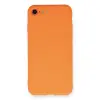 İphone 7 Kılıf Nano İçi Kadife Silikon - Turuncu