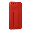 İphone 7 Plus Kılıf Coco Deri Standlı Kapak - Kırmızı