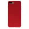 İphone 7 Plus Kılıf Nano İçi Kadife Silikon - Kırmızı