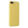 İphone 7 Plus Kılıf Nano İçi Kadife Silikon - Sarı