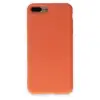 İphone 7 Plus Kılıf Nano İçi Kadife Silikon - Turuncu
