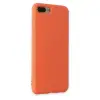 İphone 7 Plus Kılıf Nano İçi Kadife Silikon - Turuncu