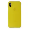 İphone X Kılıf Pp Ultra İnce Kapak - Sarı