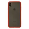 İphone Xs Max Kılıf Montreal Silikon Kapak - Kırmızı