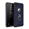 İphone Xs Max Kılıf Sofya Yüzüklü Silikon Kapak - Lacivert