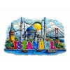 İstanbul Temalı Silikon Buzdolapı Süsü Magnet Alk5374