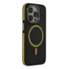 Joko Apple İphone 14 Pro Max Kılıf Rocky Magsafe Kapak - Siyah-sarı