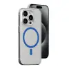 Joko Apple İphone 15 Pro Kılıf Bubble Magsafe Kapak - Mavi