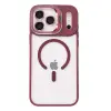 Joko Apple İphone 17 Pro Max Remim Lensli Magsafe Standlı Kapak - Bordo
