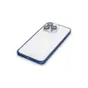 Joko İphone 15 Pro Metal Bumper Mat Kapak - Lacivert