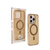 Joko İphone 16 Pro Max Gleam Pc Sert Magsafe Kılıf - Şeffaf-gold