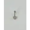 Kalp Detaylı Göbek Piercing - Pg0052