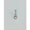 Kalp Detaylı Göbek Piercing - Pg0095