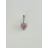 Kalp Detaylı Göbek Piercing - Pg0141