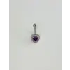 Kalp Detaylı Göbek Piercing - Pg0167