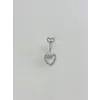 Kalp Detaylı Göbek Piercing - Pg0135