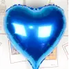 Kalp Uçan Balon Folyo Mavi 80 Cm 32 İnç