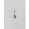 Kaplumbağa Detaylı Göbek Piercing - Pg0098