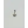 Kelebek Detaylı Göbek Piercing - Pg0075
