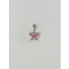 Kelebek Detaylı Göbek Piercing - Pg0087