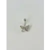 Kelebek Detaylı Göbek Piercing - Pg0050
