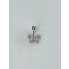 Kelebek Detaylı Göbek Piercing - Pg0112
