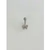 Kelebek Detaylı Göbek Piercing - Pg0129