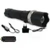Km-110 Profesyonel Şarjlı El Feneri Ledli+flashlight+zoom Özellikli  Aparatlı 6 Parça Full Set