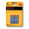 Kodak  4 Adet Max Super Alkalin İnce Pil